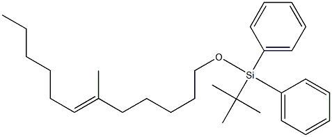 (E)-1-[(tert-Butyl)diphenylsilyloxy]-6-methyl-6-dodecene Struktur