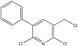 2,6-Dichloro-3-phenyl-5-(chloromethyl)pyridine Struktur