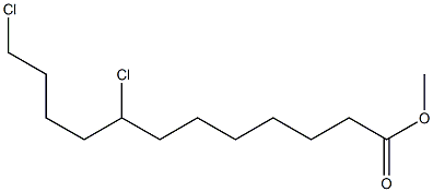 8,12-Dichlorolauric acid methyl ester Struktur