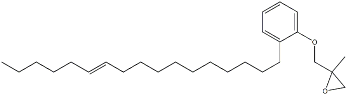 2-(11-Heptadecenyl)phenyl 2-methylglycidyl ether Struktur