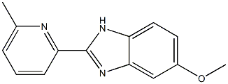 5-Methoxy-2-(6-methyl-2-pyridinyl)-1H-benzimidazole Struktur