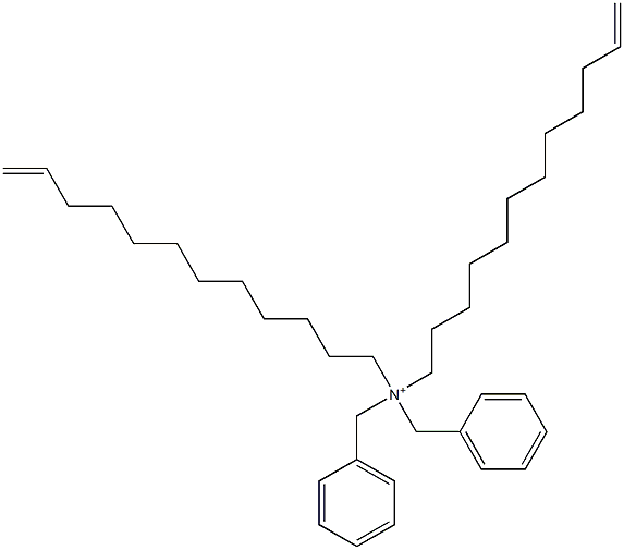 Di(11-dodecenyl)dibenzylaminium Struktur