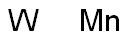 Manganese tungsten Struktur