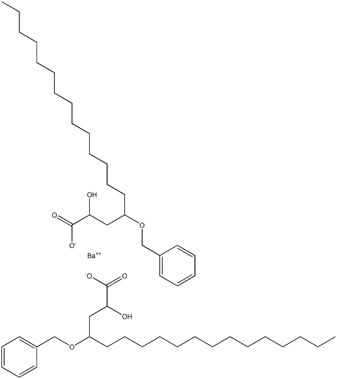 Bis(4-benzyloxy-2-hydroxystearic acid)barium salt Struktur