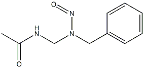 N-[(N-Nitroso-N-benzylamino)methyl]acetamide Struktur