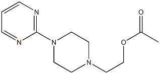 1-(2-Pyrimidinyl)-4-(2-acetoxyethyl)piperazine Struktur