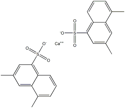 Bis(3,5-dimethyl-1-naphthalenesulfonic acid)calcium salt Struktur