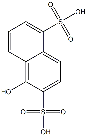 1-Hydroxy-2,5-naphthalenedisulfonic acid Struktur