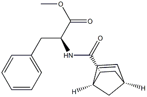 N-[[(1S,2R,4S)-Bicyclo[2.2.1]hept-5-en-2-yl]carbonyl]-L-phenylalanine methyl ester Struktur