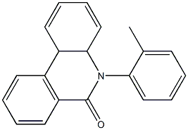 5-(2-Methylphenyl)-4a,10b-dihydrophenanthridin-6(5H)-one Struktur