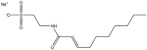 N-(2-Decenoyl)taurine sodium salt Struktur