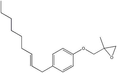 4-(2-Nonenyl)phenyl 2-methylglycidyl ether Struktur