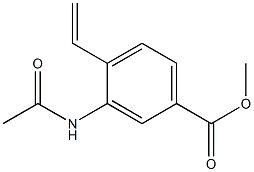 3-Acetylamino-4-ethenylbenzoic acid methyl ester Struktur