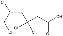 3,3,5,6-Tetrachlorocaproic acid Struktur