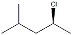 [S,(+)]-2-Chloro-4-methylpentane Struktur