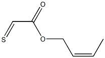 Thioxoacetic acid (Z)-2-butenyl ester Struktur