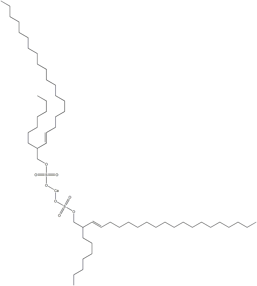 Bis(2-heptyl-3-henicosenyloxysulfonyloxy)calcium Struktur