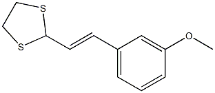 2-[(E)-2-(3-Methoxyphenyl)ethenyl]-1,3-dithiolane Struktur