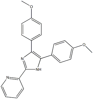 4,5-Bis(4-methoxyphenyl)-2-(2-pyridyl)-1H-imidazole Struktur