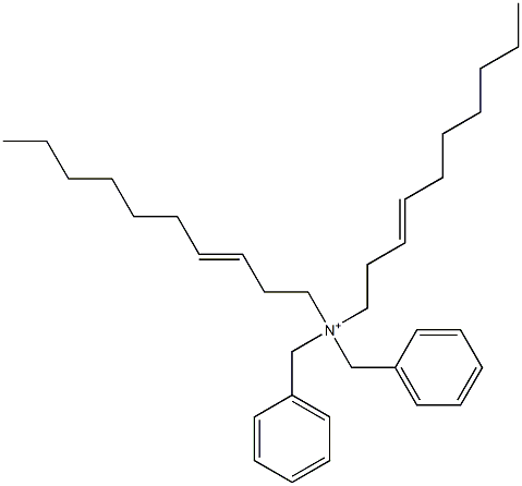 Di(3-decenyl)dibenzylaminium Struktur