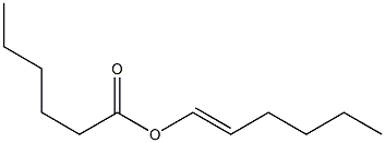 Hexanoic acid 1-hexenyl ester Struktur