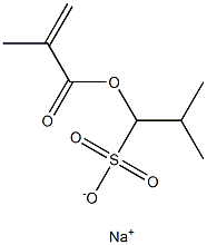 1-(Methacryloyloxy)-2-methyl-1-propanesulfonic acid sodium salt Struktur