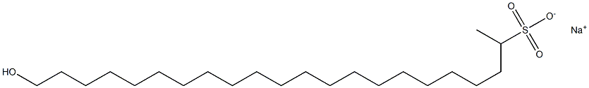 22-Hydroxydocosane-2-sulfonic acid sodium salt Struktur