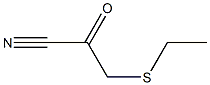 (Ethylthio)acetyl cyanide Struktur