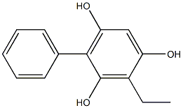 2-Ethyl-4-phenylbenzene-1,3,5-triol Struktur