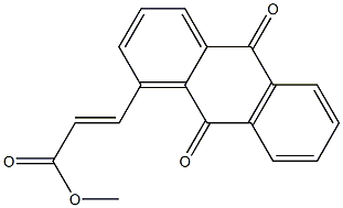 3-[(9,10-Dihydro-9,10-dioxoanthracen)-1-yl]propenoic acid methyl ester Struktur