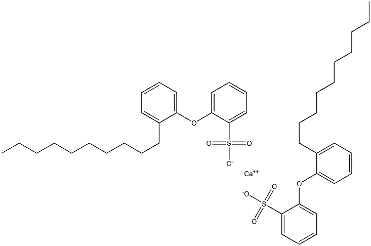 Bis[2-(2-decylphenoxy)benzenesulfonic acid]calcium salt Struktur