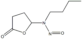 4-(N-Butyl-N-nitrosoamino)-4-hydroxybutyric acid lactone Struktur