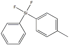 1-Methyl-4-[difluoro(phenyl)silyl]benzene Struktur