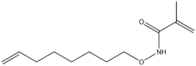 N-(7-Octenyloxy)methacrylamide Struktur