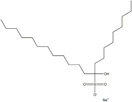 10-Hydroxydocosane-10-sulfonic acid sodium salt Struktur