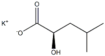 [R,(+)]-2-Hydroxy-4-methylvaleric acid potassium salt Struktur