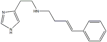 4-[2-[(E)-4-Phenyl-3-butenylamino]ethyl]-1H-imidazole Struktur