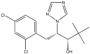 (1S,2S)-2-[(2,4-Dichlorophenyl)methyl]-1-(1,1-dimethylethyl)-2-(1H-1,2,4-triazol-1-yl)ethanol Struktur