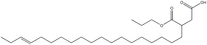 3-(16-Nonadecenyl)succinic acid 1-hydrogen 4-propyl ester Struktur