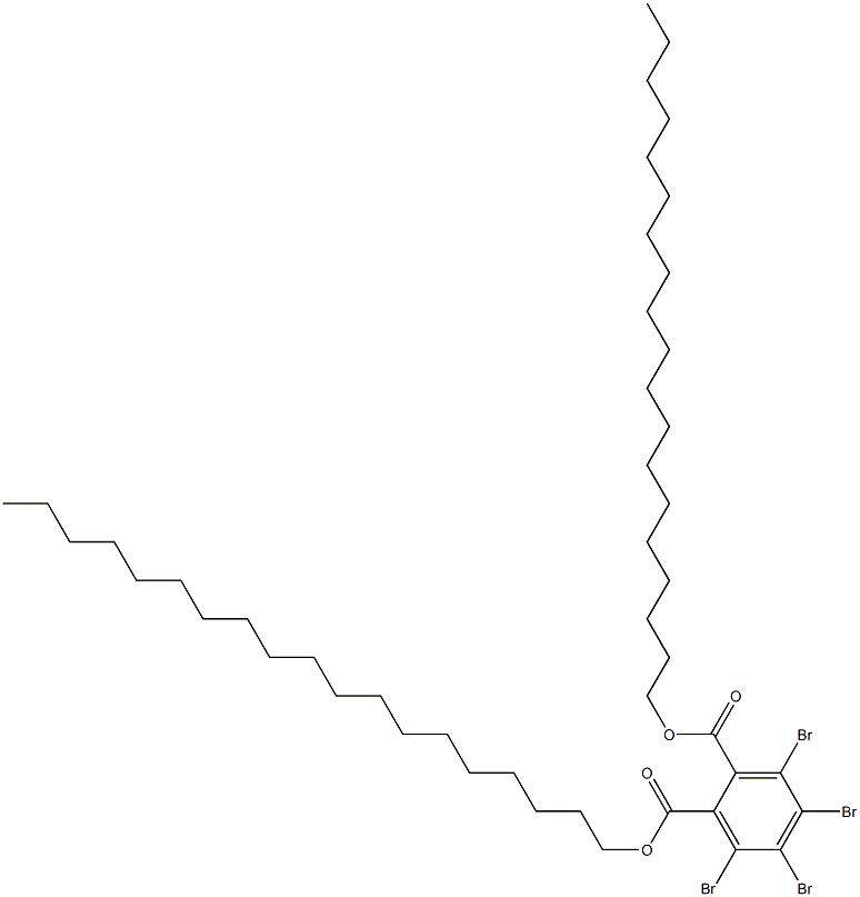 Tetrabromophthalic acid dinonadecyl ester Struktur