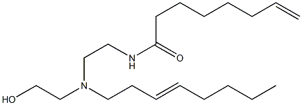 N-[2-[N-(2-Hydroxyethyl)-N-(3-octenyl)amino]ethyl]-7-octenamide Struktur