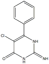 5-Chloro-6-phenyl-2,3-dihydro-2-iminopyrimidin-4(1H)-one Struktur