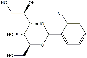 3-O,5-O-(2-Chlorobenzylidene)-L-glucitol Struktur