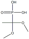 [1,1-Dimethoxyethyl]phosphonic acid Struktur