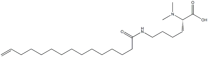 N6-(14-Pentadecenoyl)-N2,N2-dimethyllysine Struktur