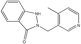 2-[(4-Methyl-3-pyridinyl)methyl]-1H-indazol-3(2H)-one Struktur