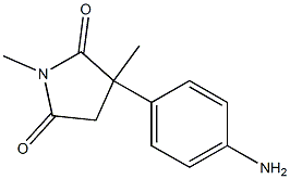 2-(4-Aminophenyl)-N,2-dimethylsuccinimide Struktur