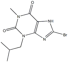 8-Bromo-3-isobutyl-1-methylxanthine Struktur