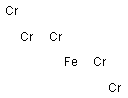 Pentachromium iron Struktur