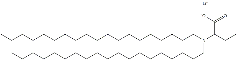 2-(Dinonadecylamino)butyric acid lithium salt Struktur